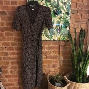 REFORMATION Floral Wrap Dress